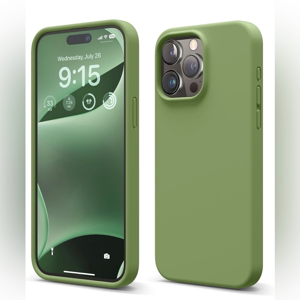 Green Silicone Phone Case with Octobuddy